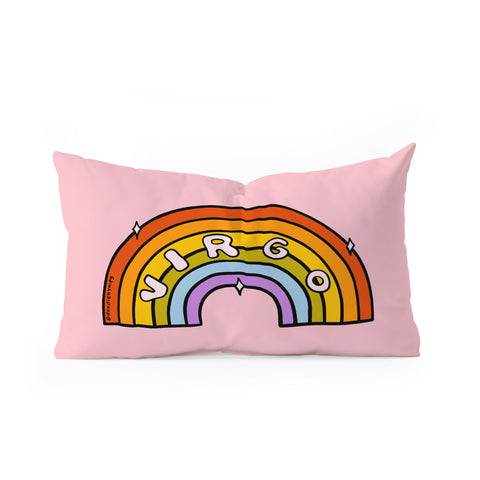 Doodle By Meg Virgo Rainbow Oblong Throw Pillow