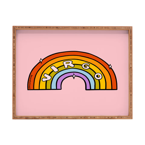 Doodle By Meg Virgo Rainbow Rectangular Tray
