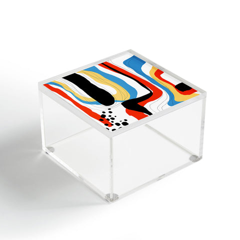 DorisciciArt Abstract color shape Acrylic Box