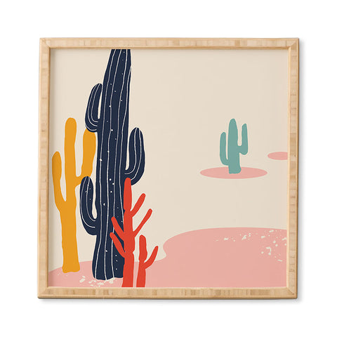 DorisciciArt desert plant Framed Wall Art