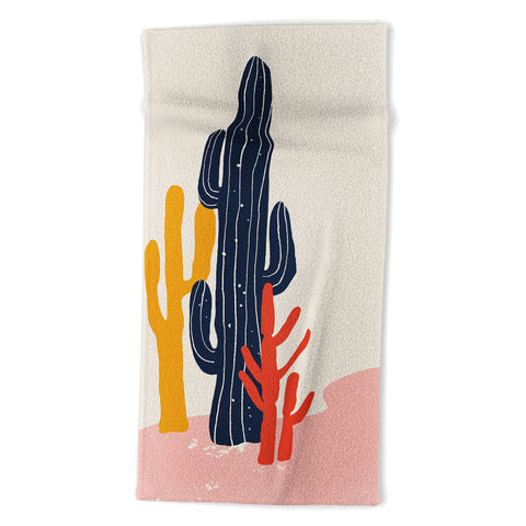 DorisciciArt desert plant Beach Towel