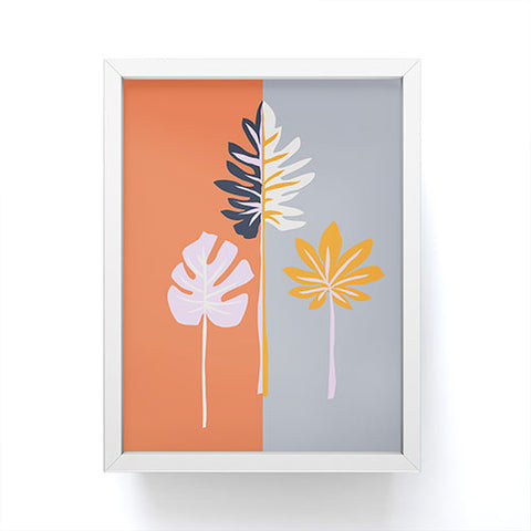 DorisciciArt Doublesided leaves Framed Mini Art Print
