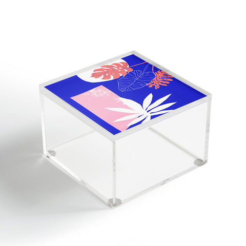 DorisciciArt pink and blue Acrylic Box