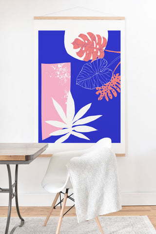 DorisciciArt pink and blue Art Print And Hanger