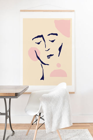 Elisa Gabi Peaceful Girl Art Print And Hanger