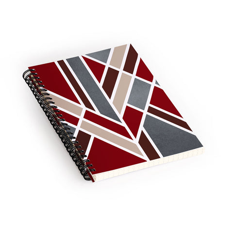Elisabeth Fredriksson Art Deco Christmas Spiral Notebook