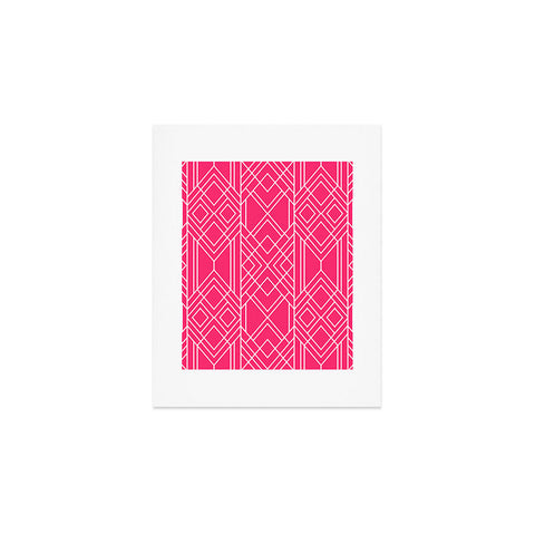Elisabeth Fredriksson Art Deco Hot Pink Art Print