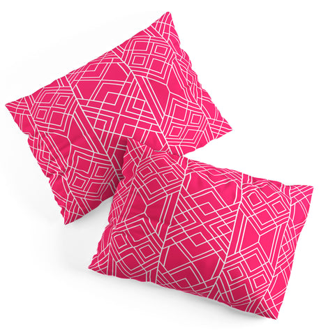 Elisabeth Fredriksson Art Deco Hot Pink Pillow Shams