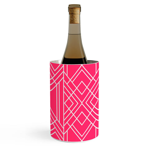 Elisabeth Fredriksson Art Deco Hot Pink Wine Chiller