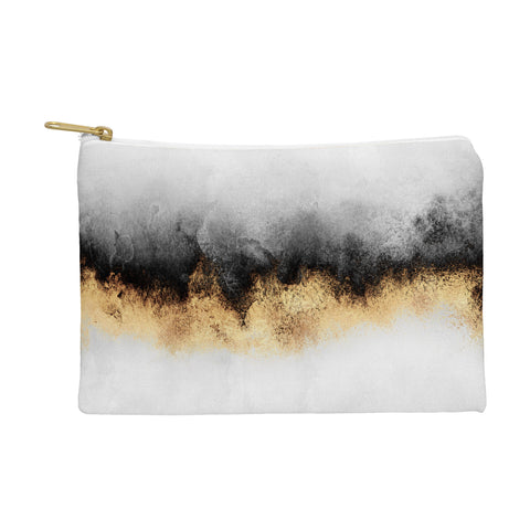 Elisabeth Fredriksson Black And Gold Sky Pouch