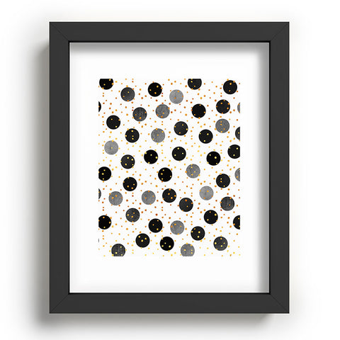Elisabeth Fredriksson Black Dots and Confetti Recessed Framing Rectangle