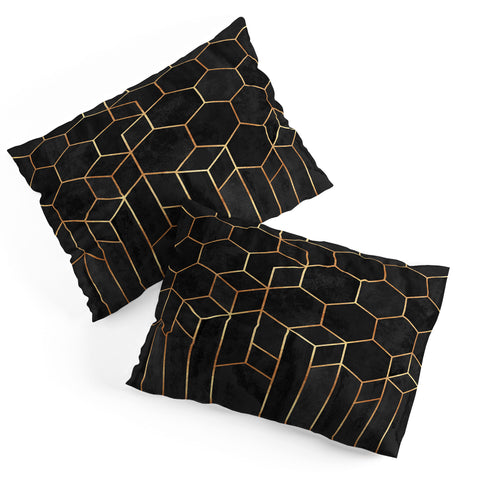 Elisabeth Fredriksson Black Hexagons Pillow Shams