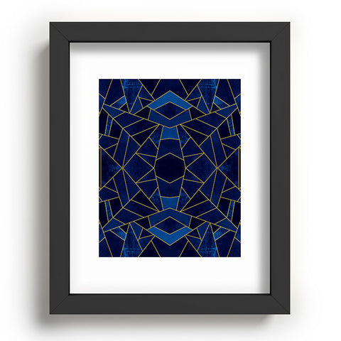 Elisabeth Fredriksson Blue Mosaic Sun Recessed Framing Rectangle