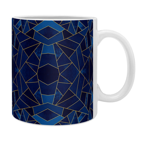 Elisabeth Fredriksson Blue Mosaic Sun Coffee Mug
