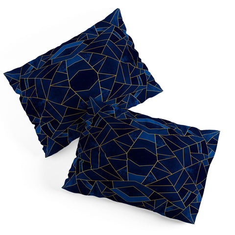 Elisabeth Fredriksson Blue Mosaic Sun Pillow Shams
