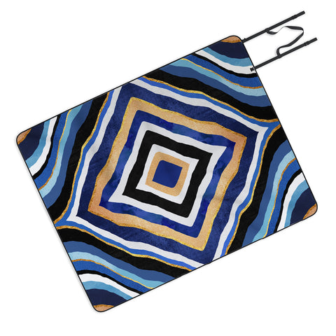 Elisabeth Fredriksson Blue Slice Picnic Blanket