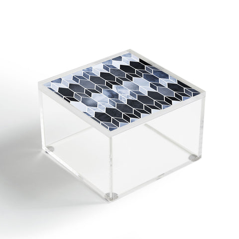 Elisabeth Fredriksson Blue Stained Glass Acrylic Box