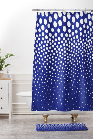 Elisabeth Fredriksson Blueberry Twist Shower Curtain And Mat