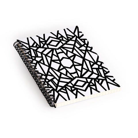 Elisabeth Fredriksson Bold Mosaic Sun Spiral Notebook
