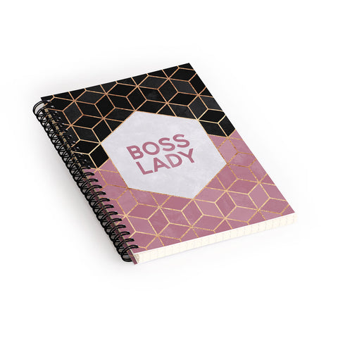 Elisabeth Fredriksson Boss Lady 1 Spiral Notebook