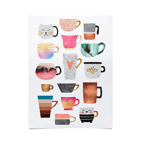 Elisabeth Fredriksson Coffee Cup Collection Poster