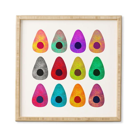 Elisabeth Fredriksson Colored Avocados Framed Wall Art