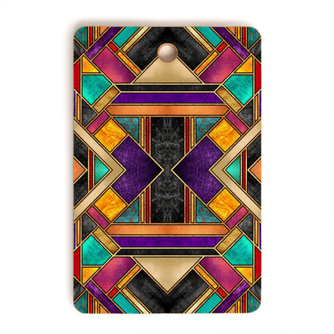 Elisabeth Fredriksson Colorful Art Deco Cutting Board Rectangle