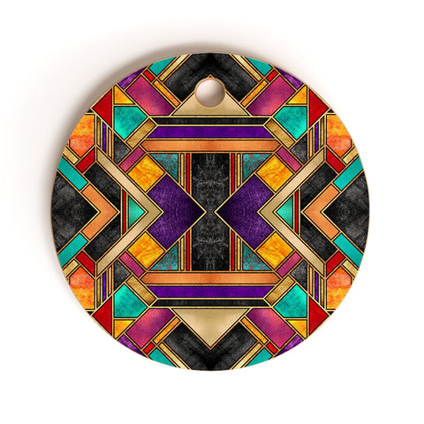 Elisabeth Fredriksson Colorful Art Deco Cutting Board Round