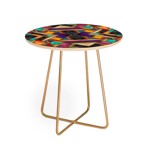 Elisabeth Fredriksson Colorful Art Deco Round Side Table