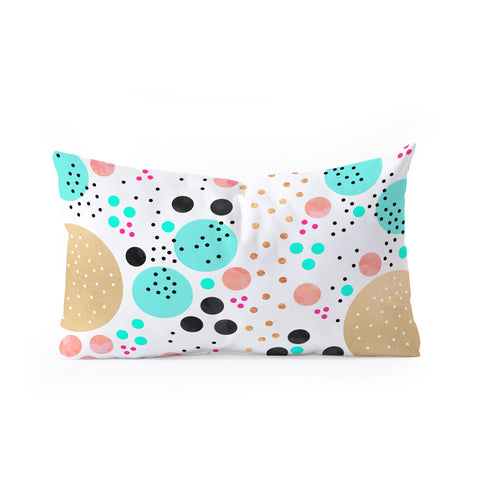 Elisabeth Fredriksson Colorful Champagne Oblong Throw Pillow