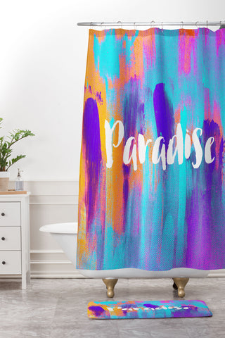 Elisabeth Fredriksson Colorful Paradise Shower Curtain And Mat