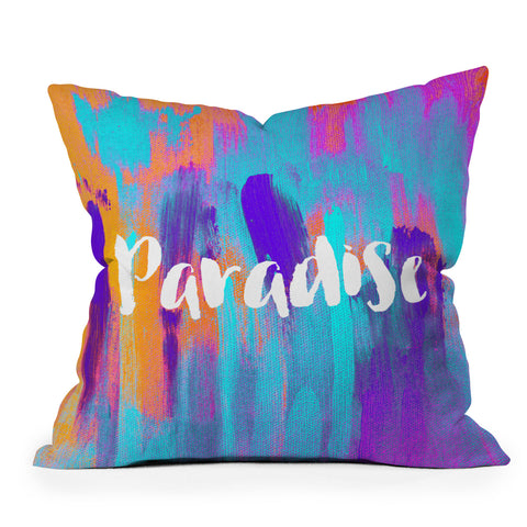 Elisabeth Fredriksson Colorful Paradise Throw Pillow