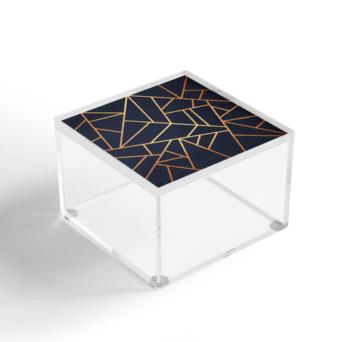 Elisabeth Fredriksson Copper and Midnight Navy Acrylic Box