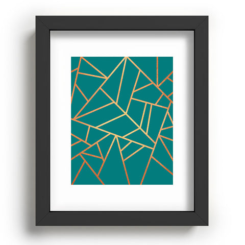 Elisabeth Fredriksson Copper and Teal Recessed Framing Rectangle