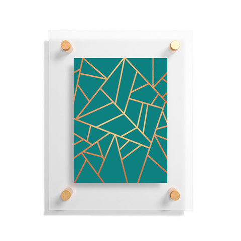 Elisabeth Fredriksson Copper and Teal Floating Acrylic Print
