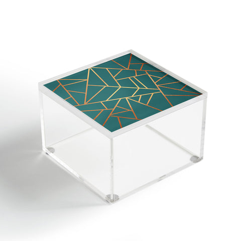 Elisabeth Fredriksson Copper and Teal Acrylic Box