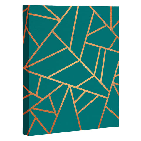 Elisabeth Fredriksson Copper and Teal Art Canvas