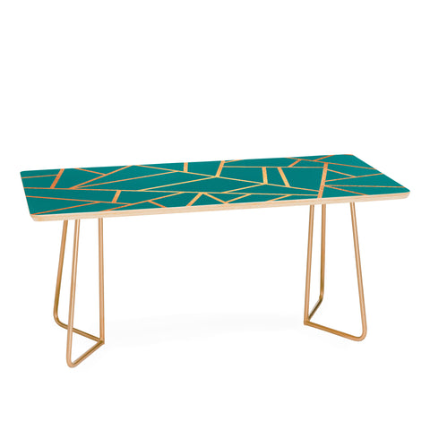 Elisabeth Fredriksson Copper and Teal Coffee Table