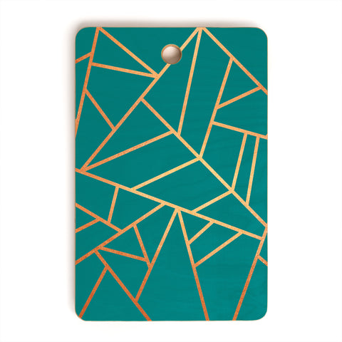 Elisabeth Fredriksson Copper and Teal Cutting Board Rectangle
