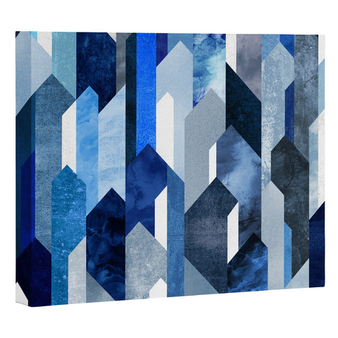 Elisabeth Fredriksson Crystallized Blue Art Canvas