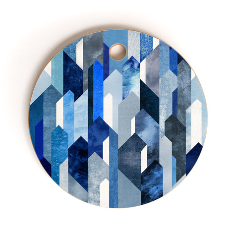 Elisabeth Fredriksson Crystallized Blue Cutting Board Round