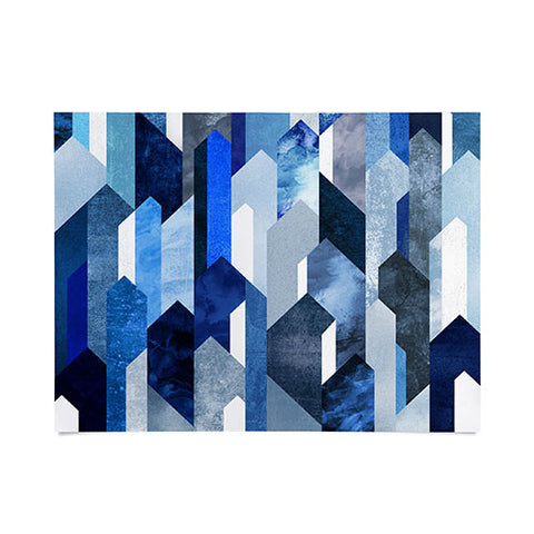 Elisabeth Fredriksson Crystallized Blue Poster