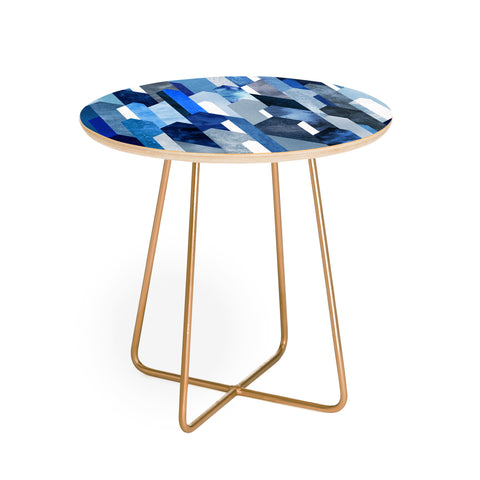 Elisabeth Fredriksson Crystallized Blue Round Side Table