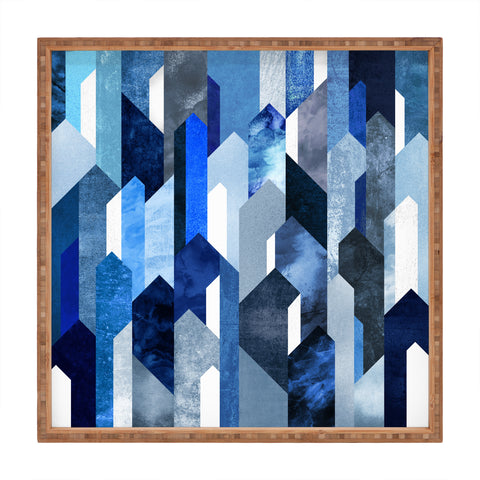Elisabeth Fredriksson Crystallized Blue Square Tray