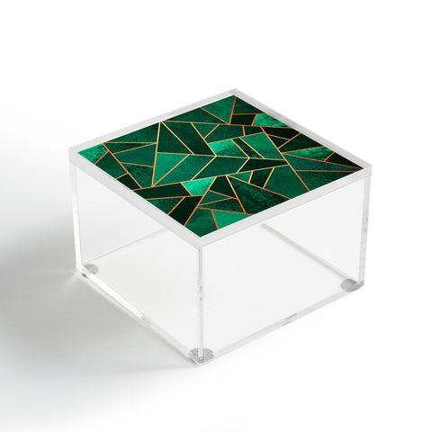 Elisabeth Fredriksson Emerald And Copper Acrylic Box