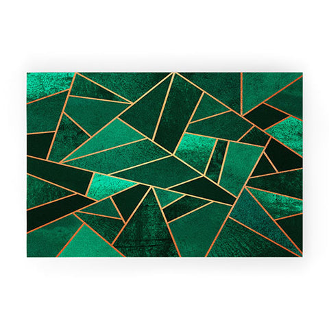 Elisabeth Fredriksson Emerald And Copper Welcome Mat