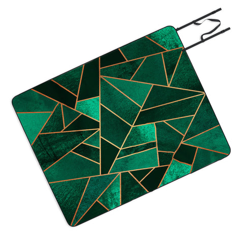 Elisabeth Fredriksson Emerald And Copper Picnic Blanket
