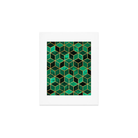 Elisabeth Fredriksson Emerald Cubes Art Print