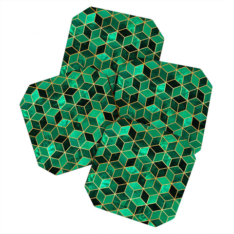Elisabeth Fredriksson Emerald Cubes Coaster Set
