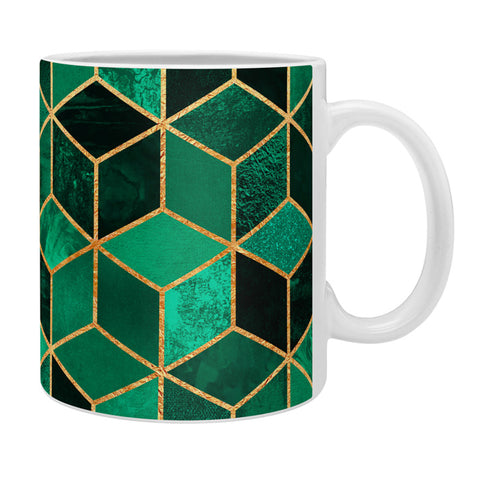Elisabeth Fredriksson Emerald Cubes Coffee Mug